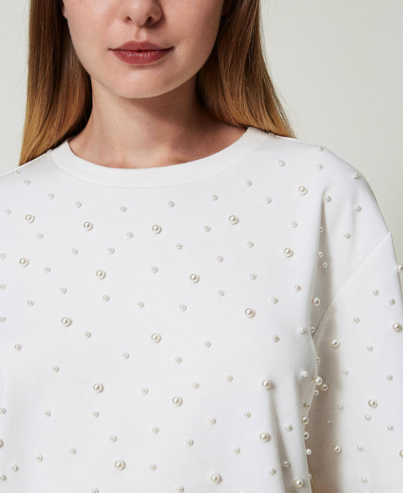 Scee by twin set T-shirt con perle Black Friday