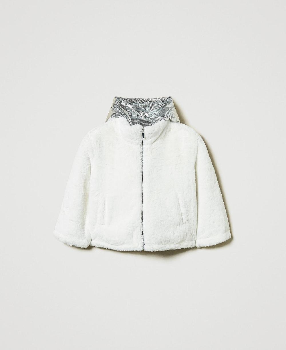 Scee by twin set Giacca reversibile in faux fur Online Outlet