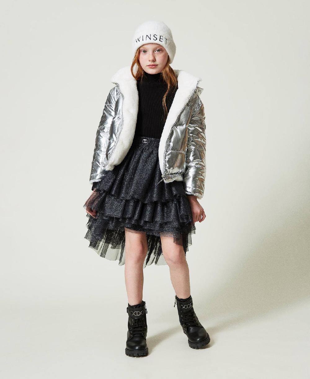 Scee by twin set Giacca reversibile in faux fur Online Outlet