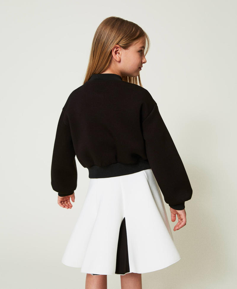 Scee by twin set Bomber in tessuto scuba Offerte esclusive