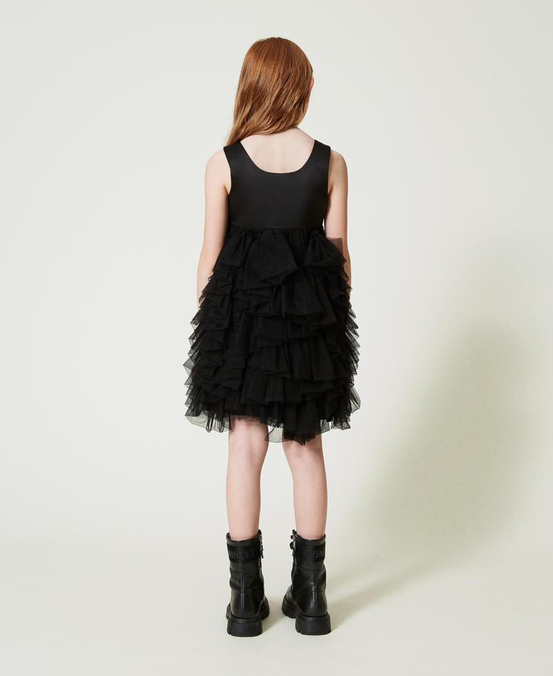 Scee by twin set Abito corto con volant in tulle Nuovi prodotti