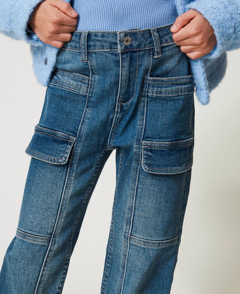 Scee by twin set Jeans cargo con tasche Offerte speciali