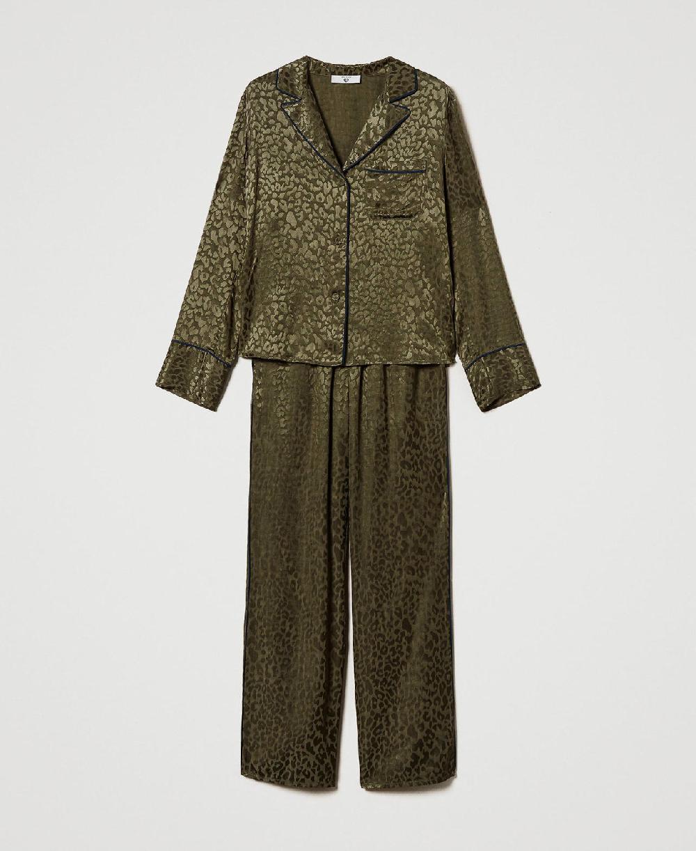 Scee by twin set Pigiama a uomo in raso jacquard Latest stili