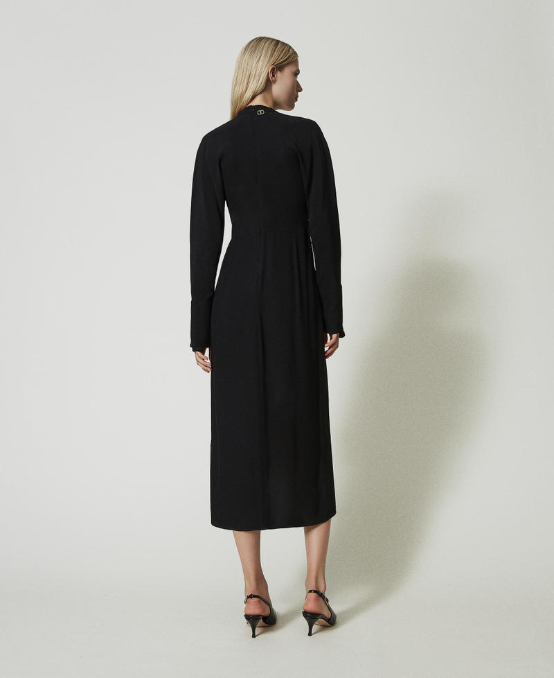 Scee by twin set Abito lungo in crêpe georgette Promozione temporanea