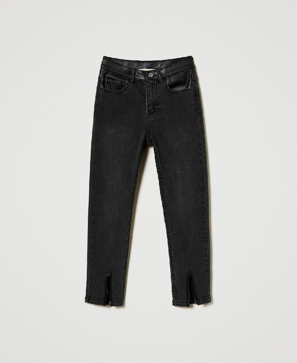 Scee by twin set Jeans skinny con spacchi In vendita