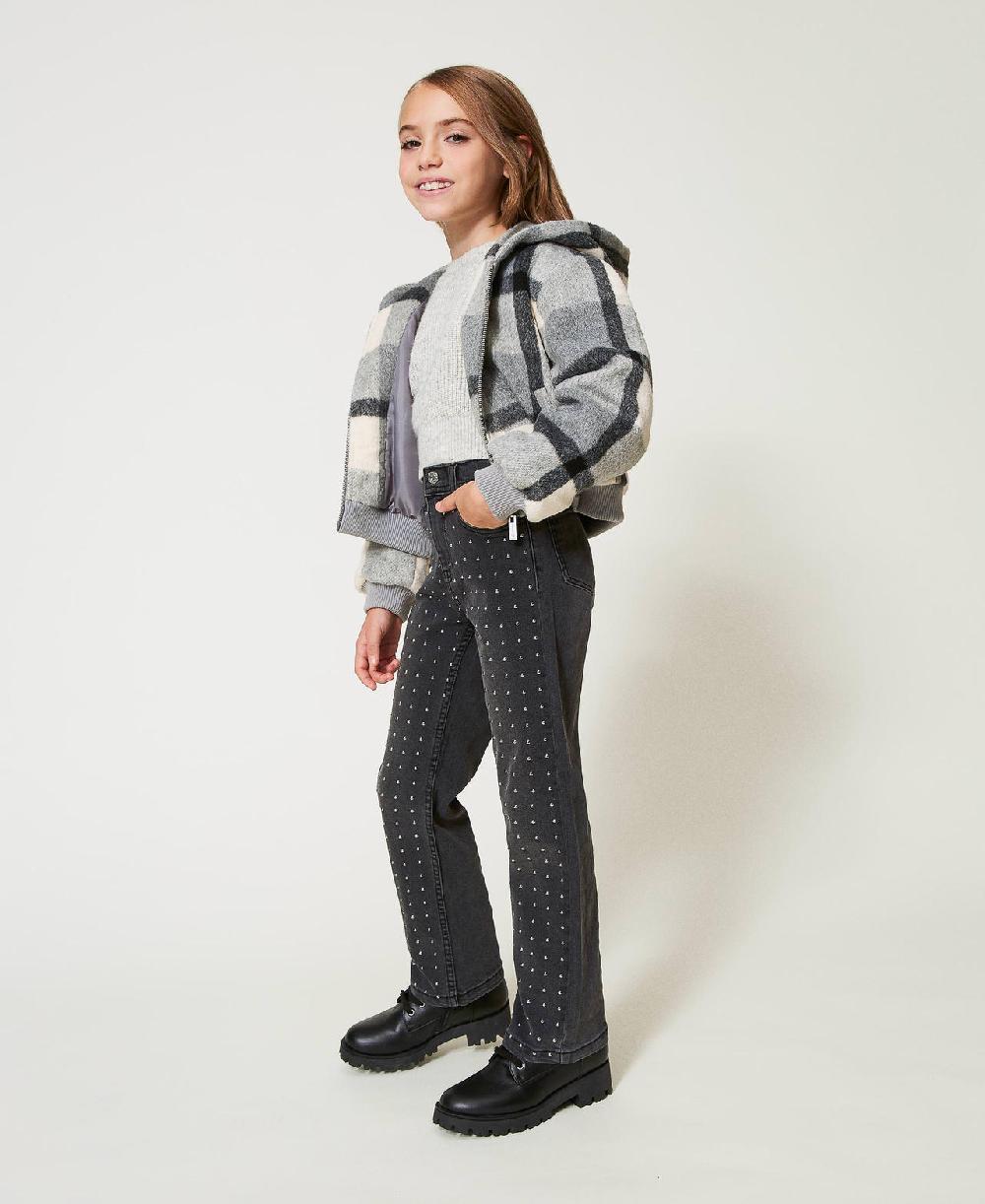 Scee by twin set Jeans cinque tasche con borchie Sconti questo mese