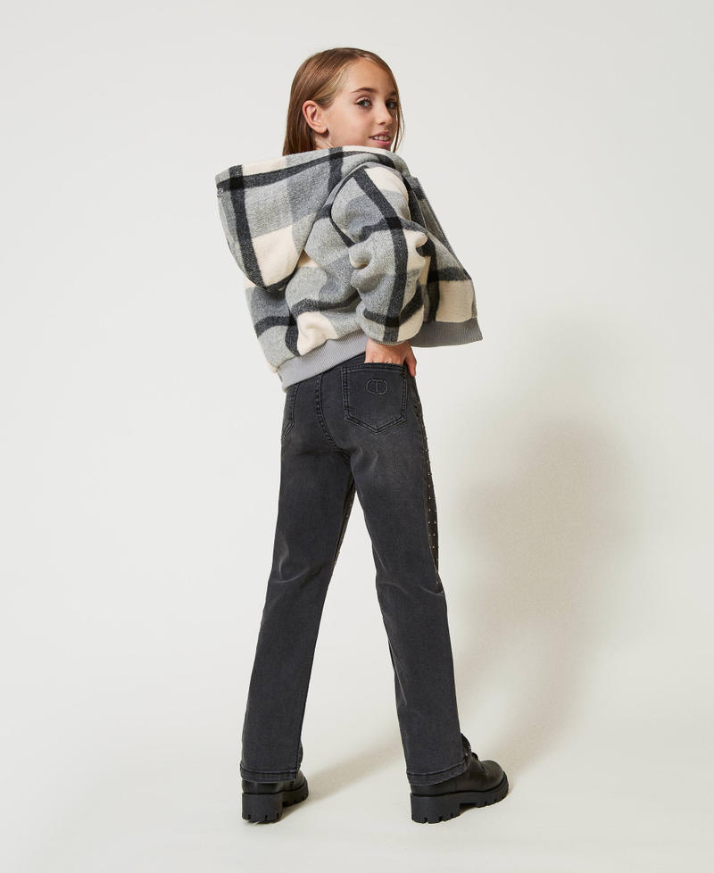 Scee by twin set Jeans cinque tasche con borchie Sconti questo mese