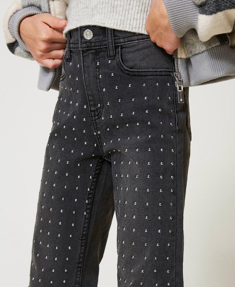 Scee by twin set Jeans cinque tasche con borchie Sconti questo mese