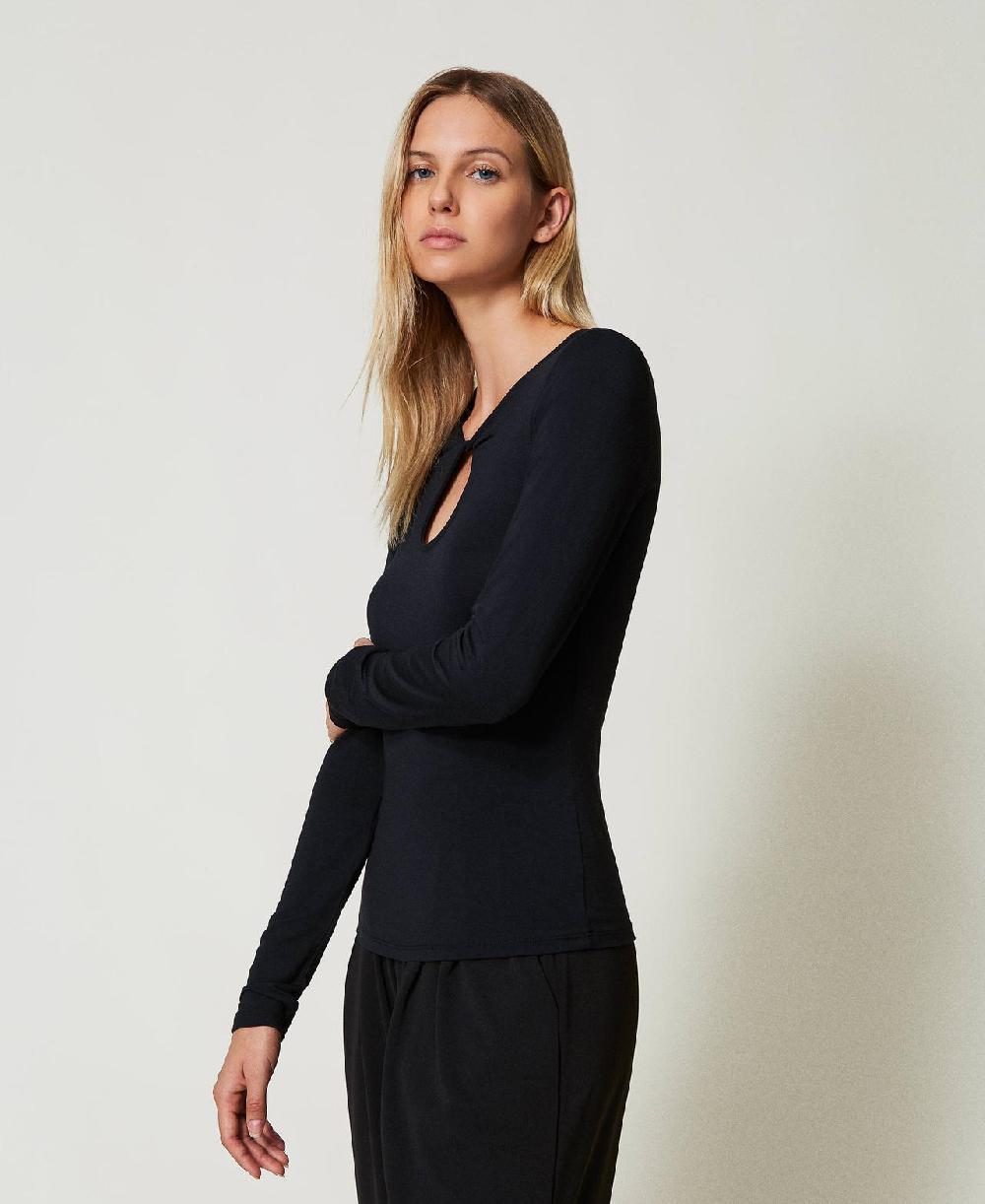 Scee by twin set T-shirt con cut-out Nuovo