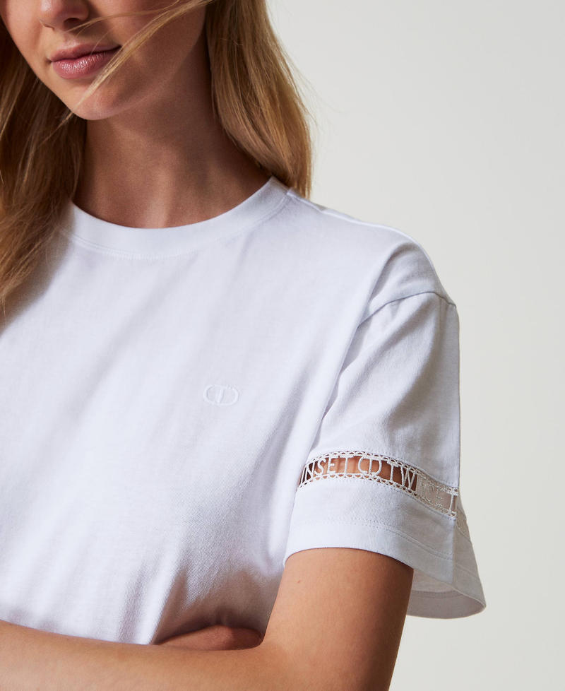 Scee by twin set T-shirt regular con logo ricamato Pezzi Unici