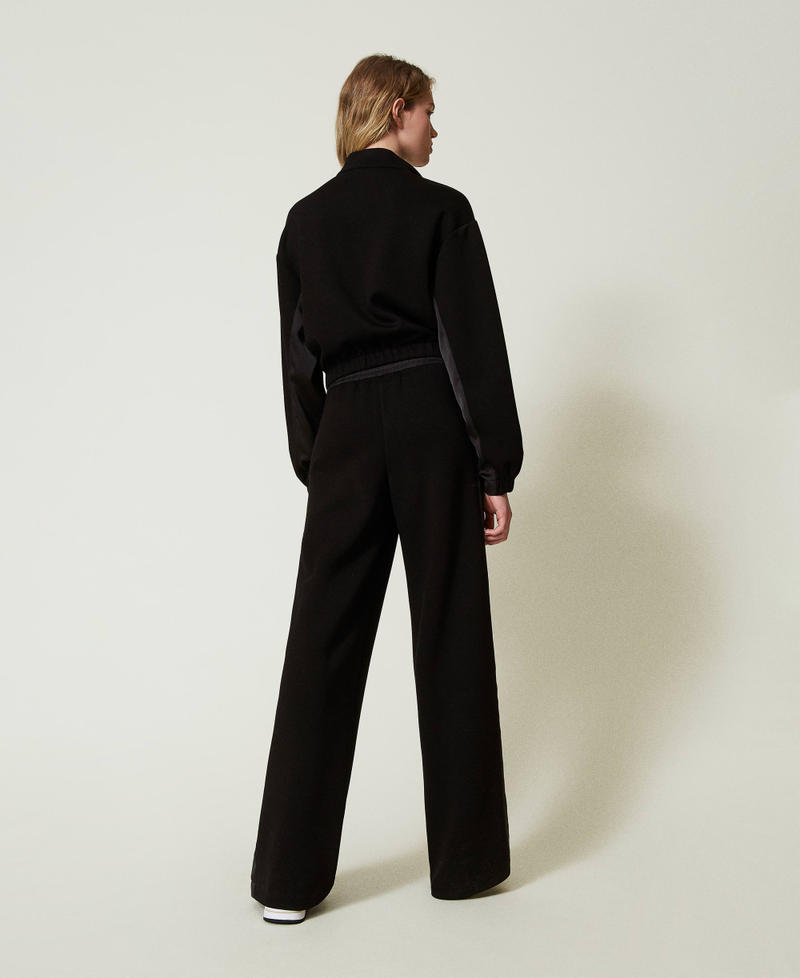 Scee by twin set Felpa con zip e pantaloni a palazzo Consegna Veloce