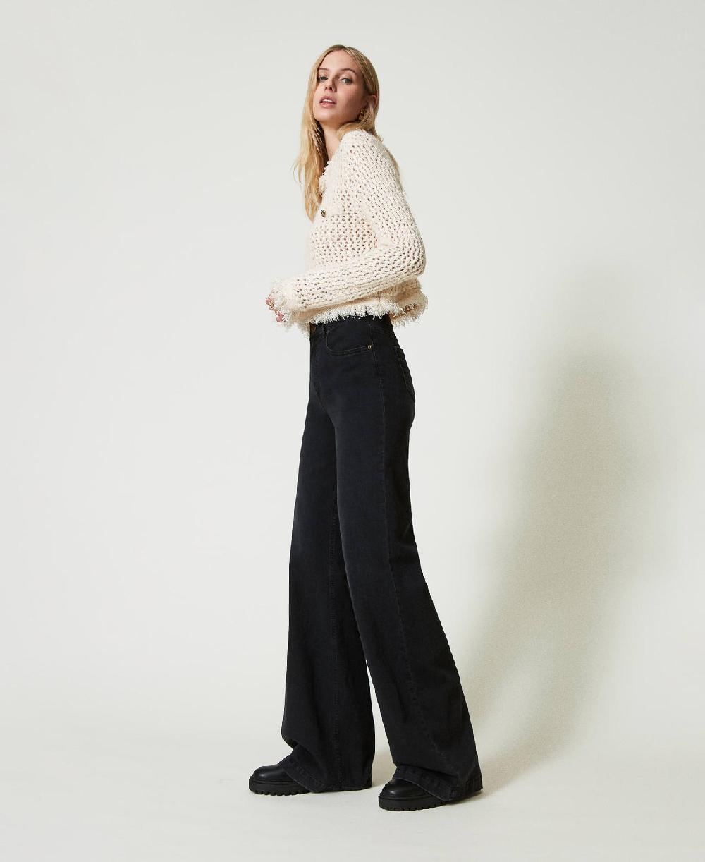 Scee by twin set Jeans flare a vita alta Shopping Online