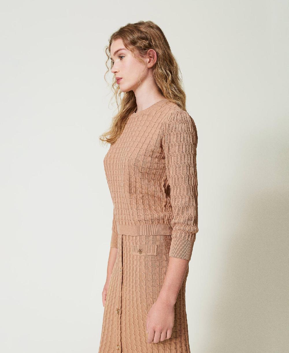 Scee by twin set Maglia con lavorazione mix di punti Affare Del Giorno