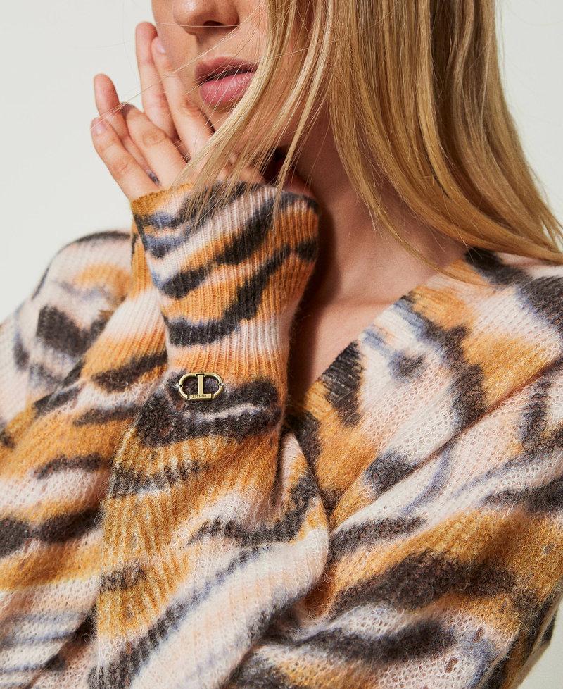 Scee by twin set Cardigan doppio uso in lana e alpaca Offerta