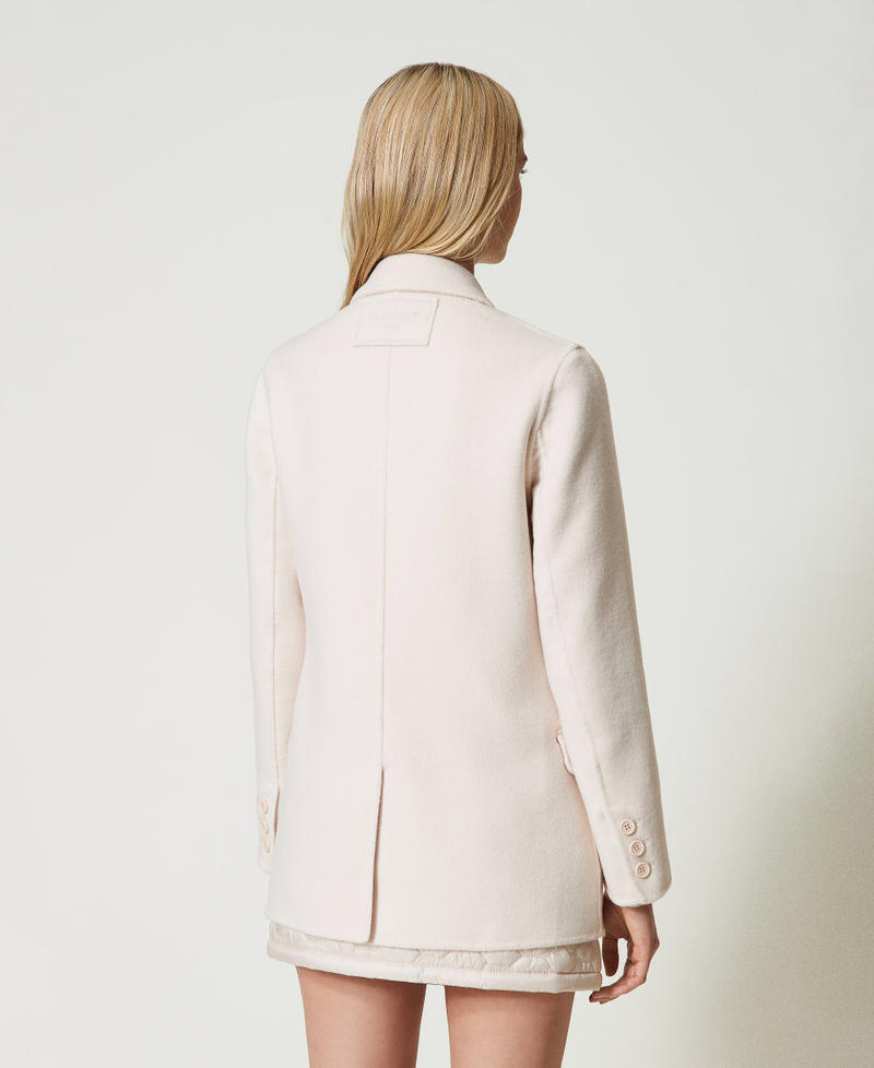 Scee by twin set Giacca doppiopetto in panno double misto lana Online