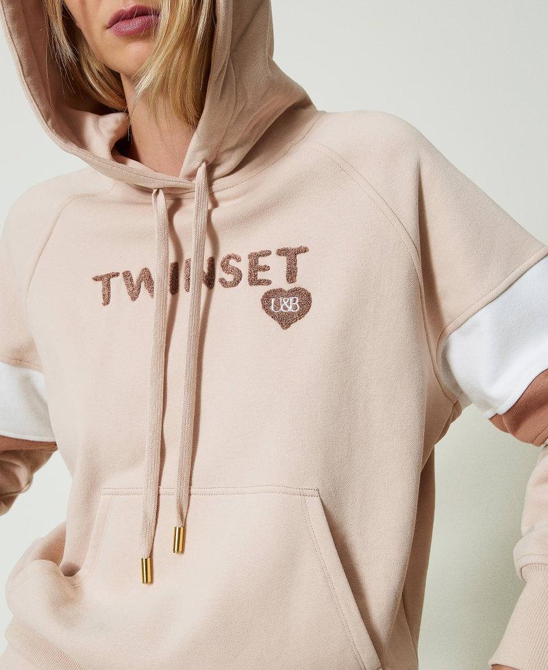 Scee by twin set Felpa con cappuccio e pantaloni a palazzo Outlet