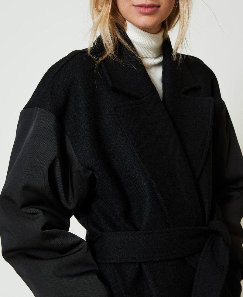 Scee by twin set Cappotto in panno di misto lana Saldi