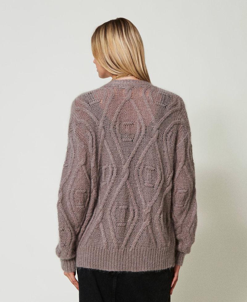 Scee by twin set Cardigan doppiopetto in misto mohair Vendita Economica