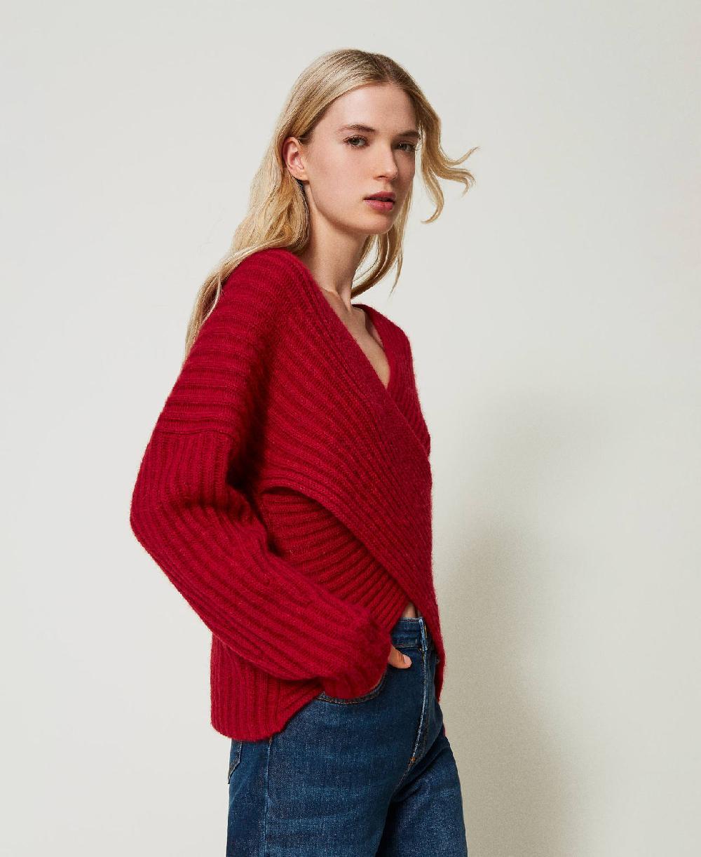 Scee by twin set Maglia doppio uso in misto mohair Sconto di tempo limitato
