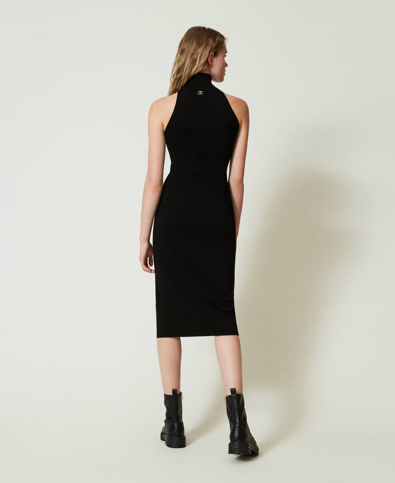 Scee by twin set Abito halter longuette in maglia Flash Sale