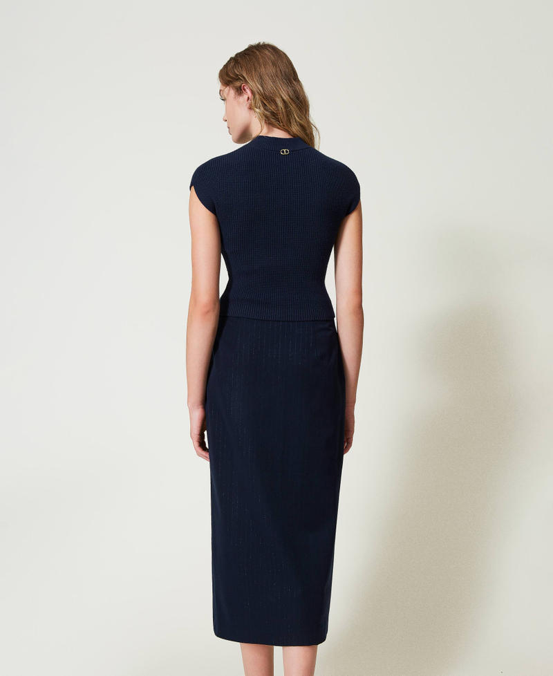 Scee by twin set Gonna longuette gessata lurex Shopping online