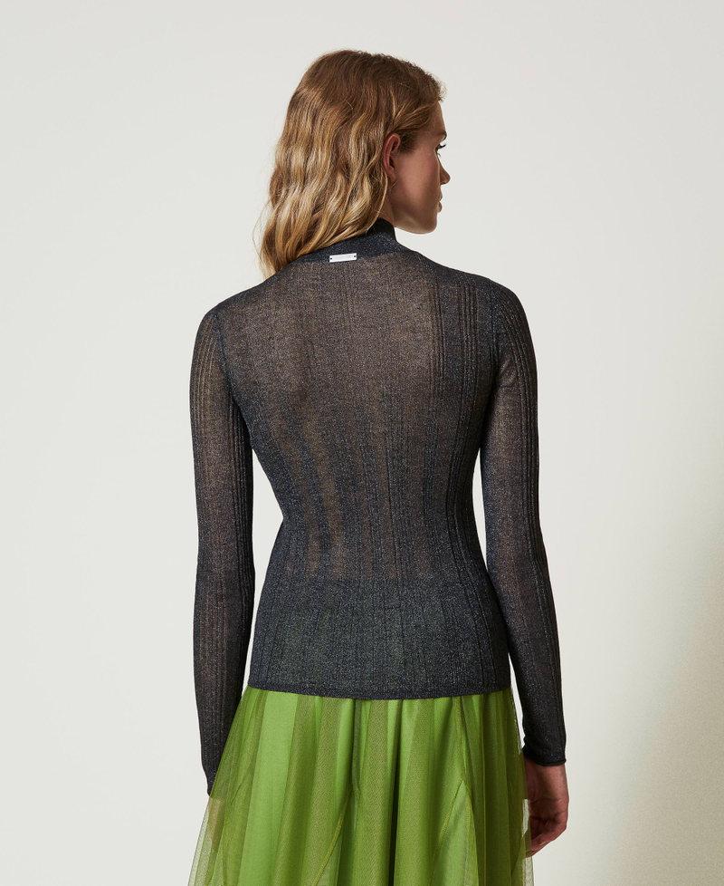 Scee by twin set Maglia fitted a costine con lurex Offerta esclusiva
