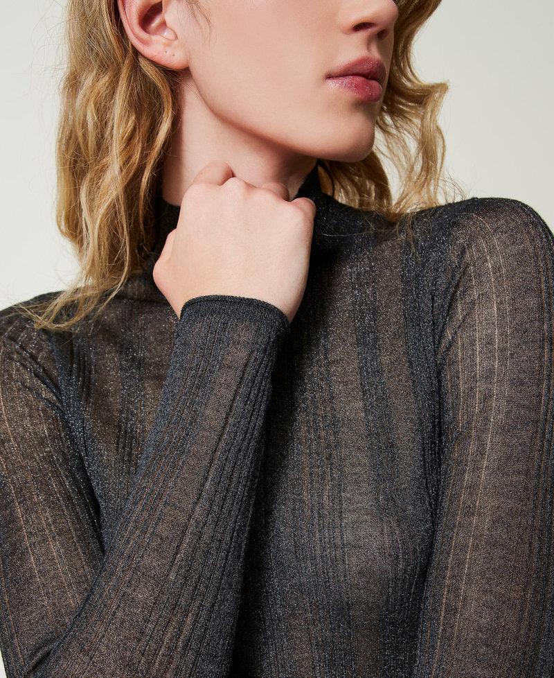 Scee by twin set Maglia fitted a costine con lurex Offerta esclusiva