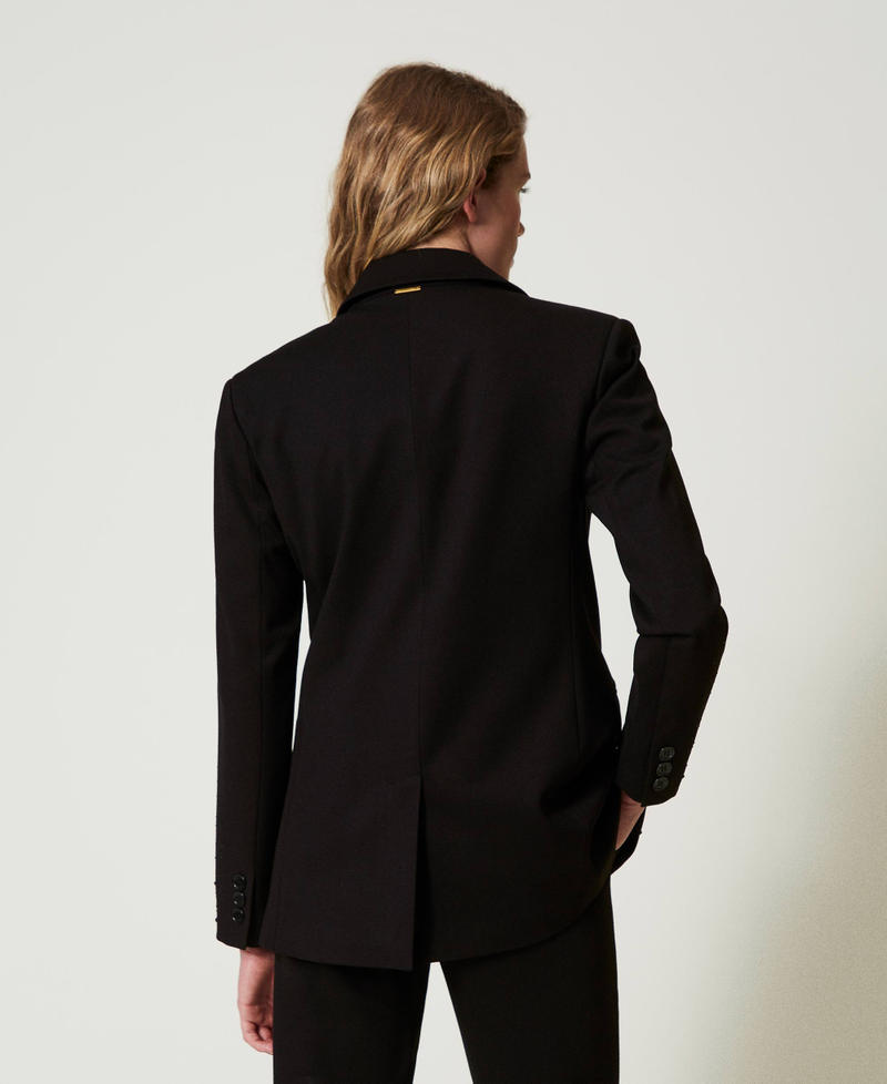 Scee by twin set Giacca blazer con strass dégradé Offerta natalizia