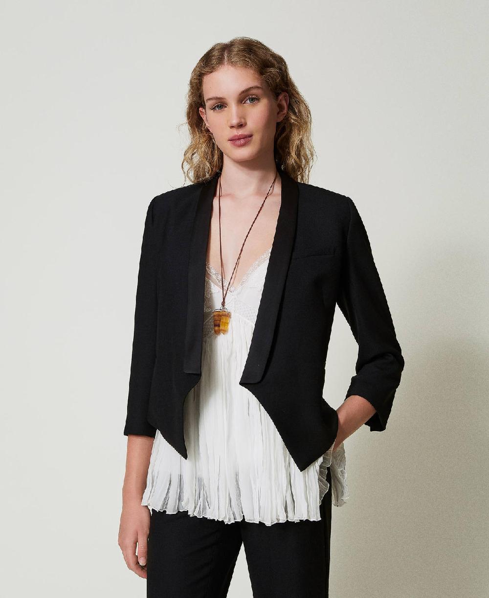 Scee by twin set Giacca blazer in serge misto lana Bestseller