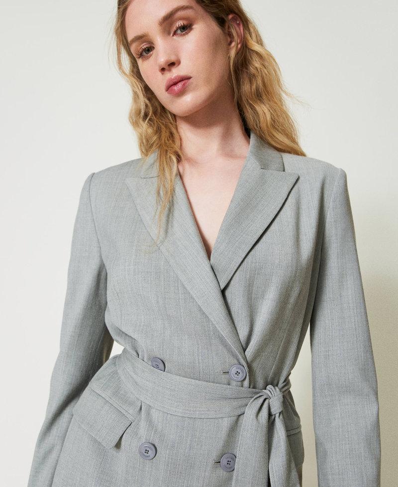 Scee by twin set Giacca blazer in misto lana con cintura Enormi sconti