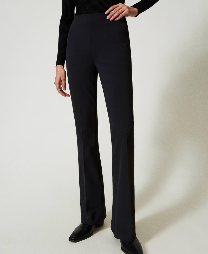 Scee by twin set Pantaloni flare a vita alta Officina