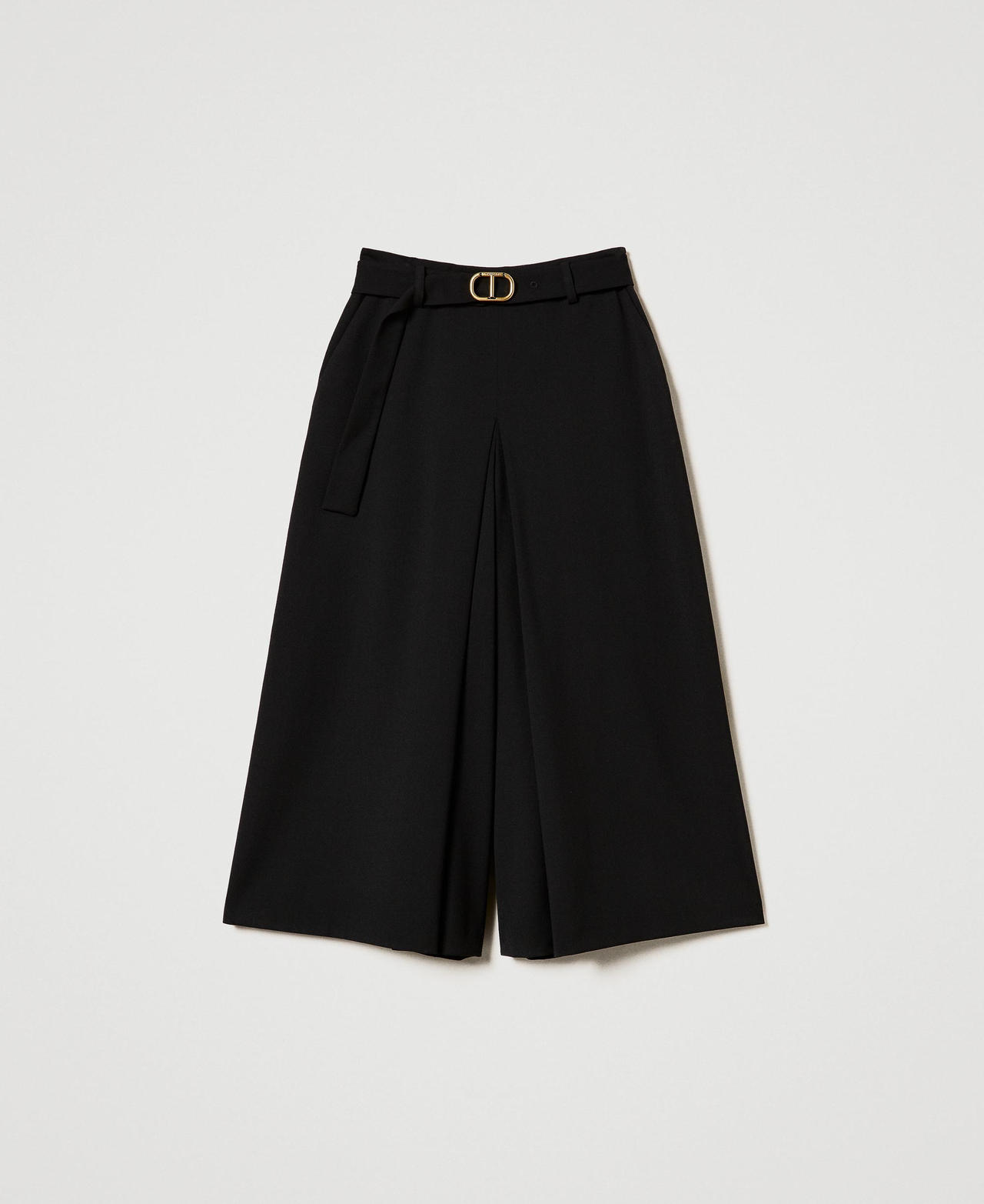 Scee by twin set Gonna pantalone in misto lana con cintura Negozi Online