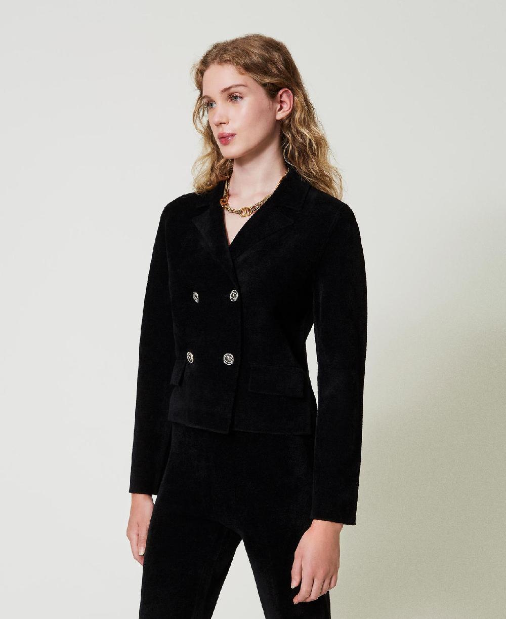 Scee by twin set Giacca in maglia con bottoni Oval T Novità