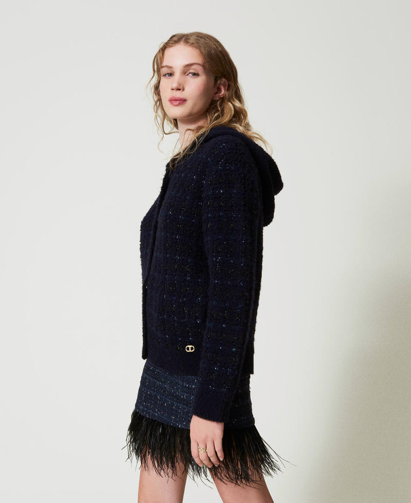 Scee by twin set Giacca in maglia jacquard check Spedizione gratuita