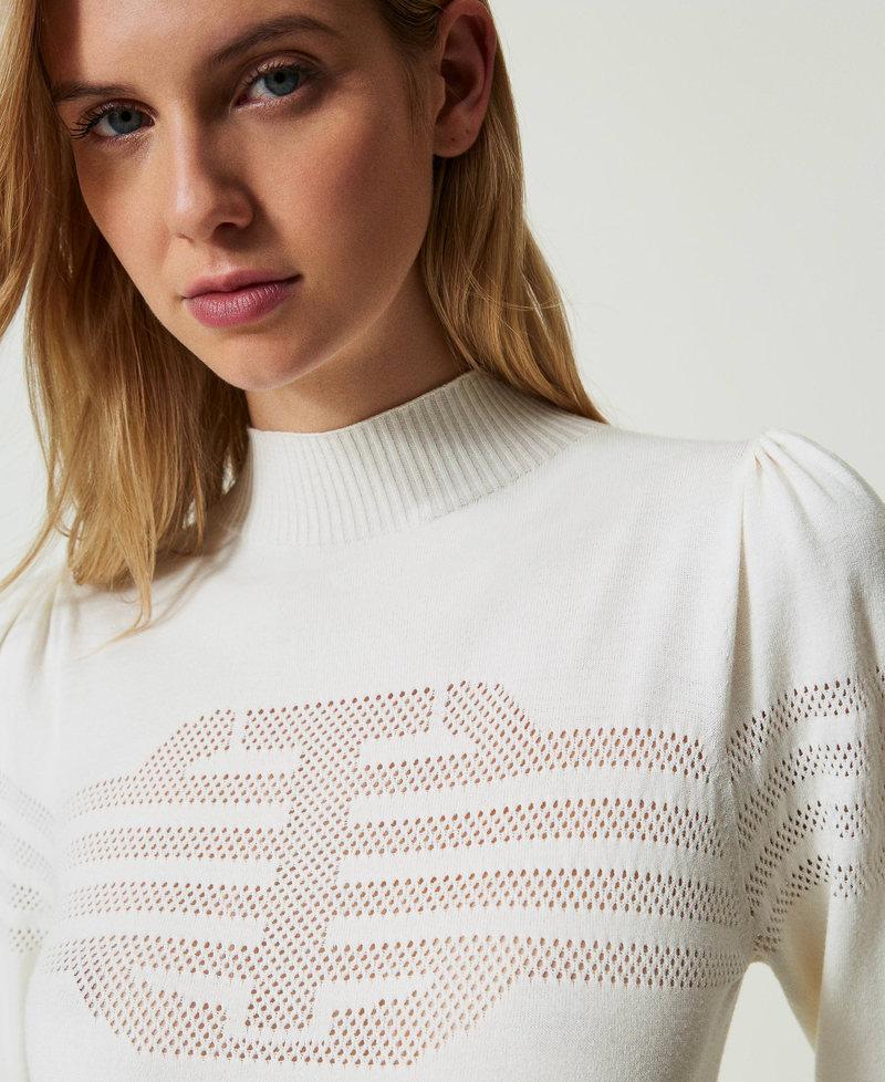 Scee by twin set Maglia lupetto con lavorazione Oval T Offerta natalizia