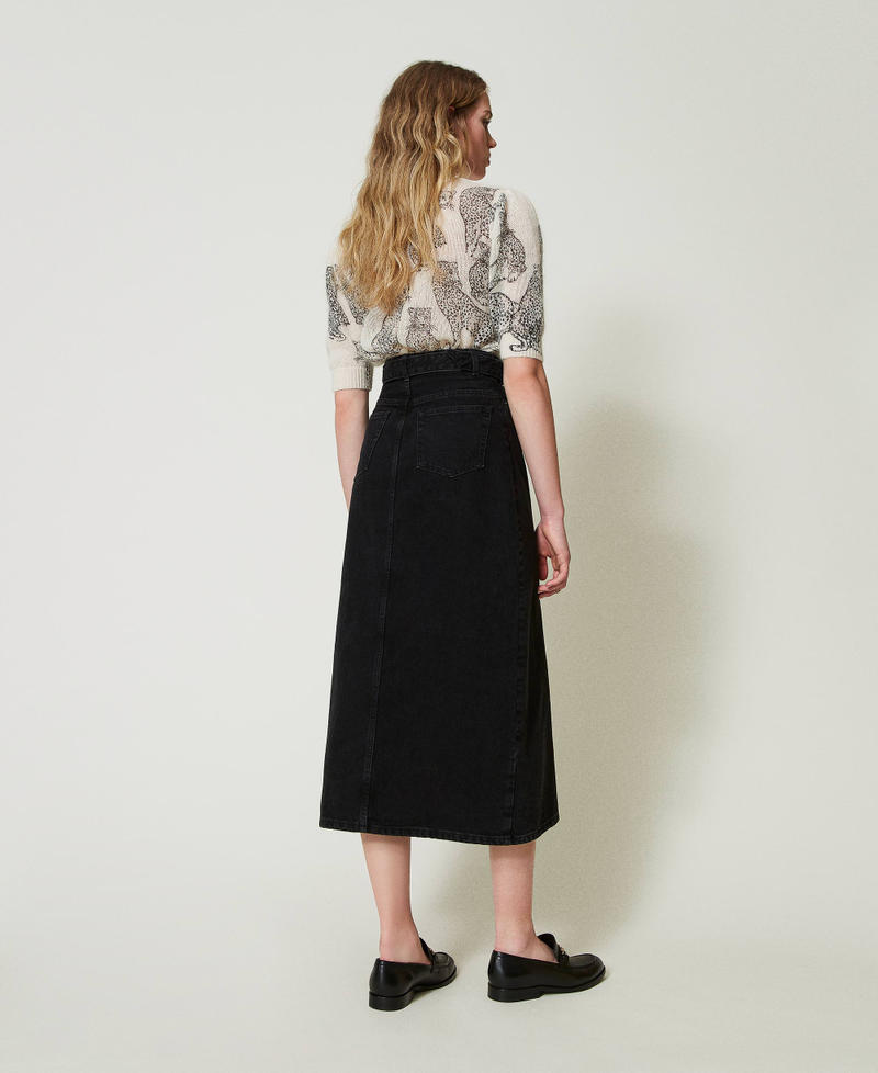 Scee by twin set Gonna in jeans con cintura Offerta San Valentino