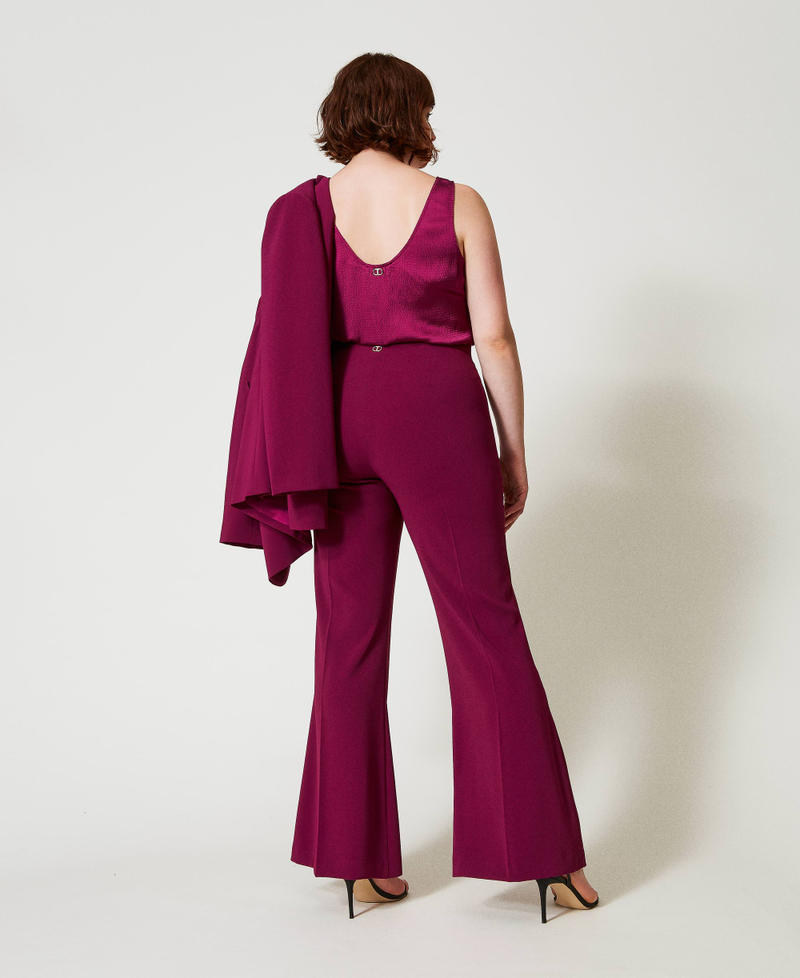 Scee by twin set Pantaloni flare con catena Oval T Offerte giornaliere