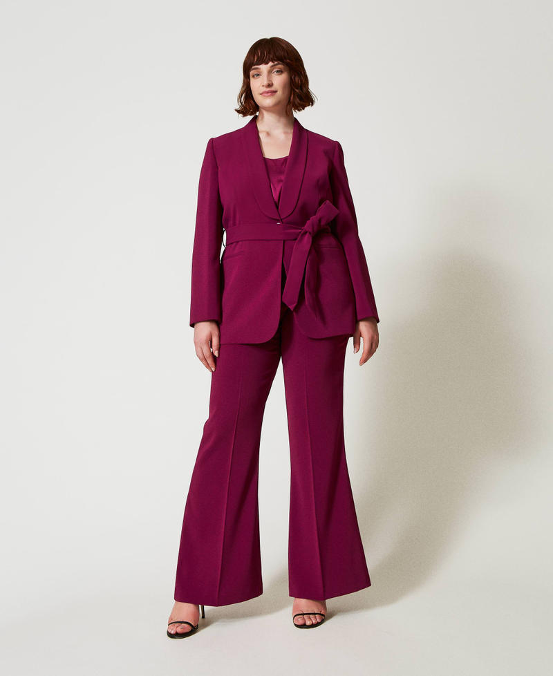 Scee by twin set Pantaloni flare con catena Oval T Offerte giornaliere