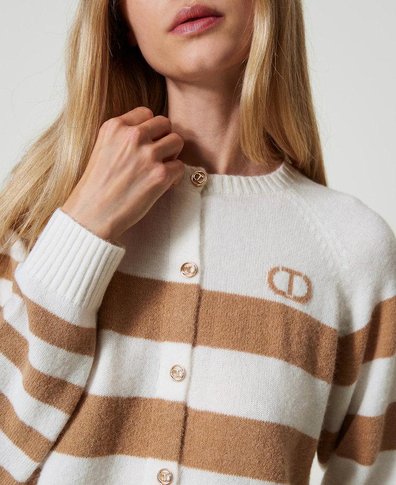 Scee by twin set Cardigan a righe bicolore Prezzo basso