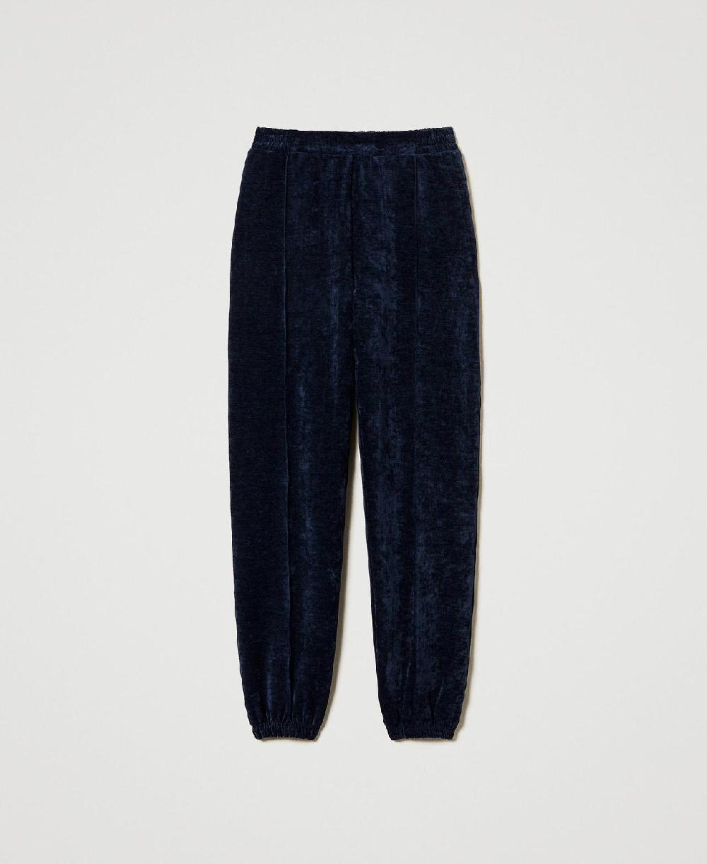 Scee by twin set Pantaloni joggers in velluto Super Saving Price