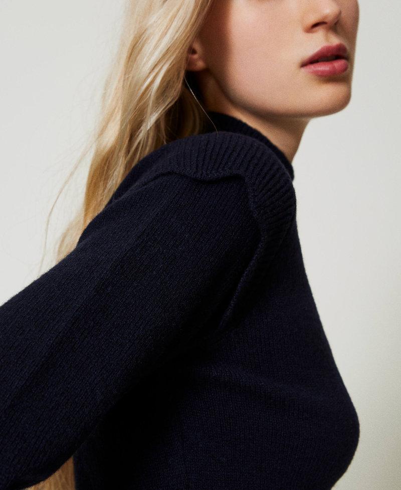 Scee by twin set Maglia in lana e cashmere con smerli Ultimo giorno