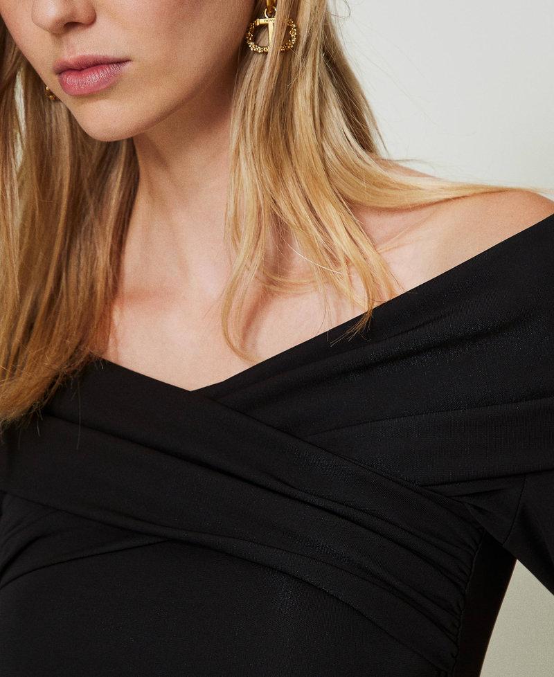 Scee by twin set Blusa con scollo arricciato Fino al 60% di sconto