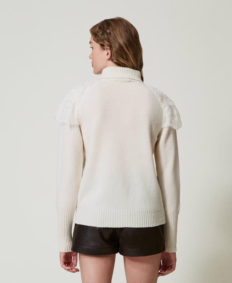 Scee by twin set Maglia dolcevita in lana e cashmere Sostegno trimestrale