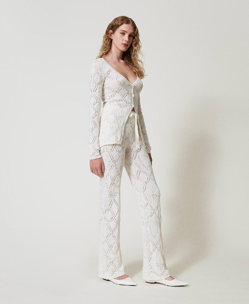 Scee by twin set Pantaloni seamless in filato Treeblend Super sconto
