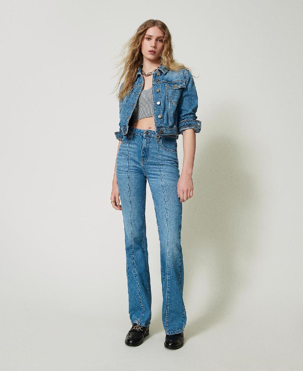 Scee by twin set Pantaloni Jeans flare cinque tasche Negozi Online