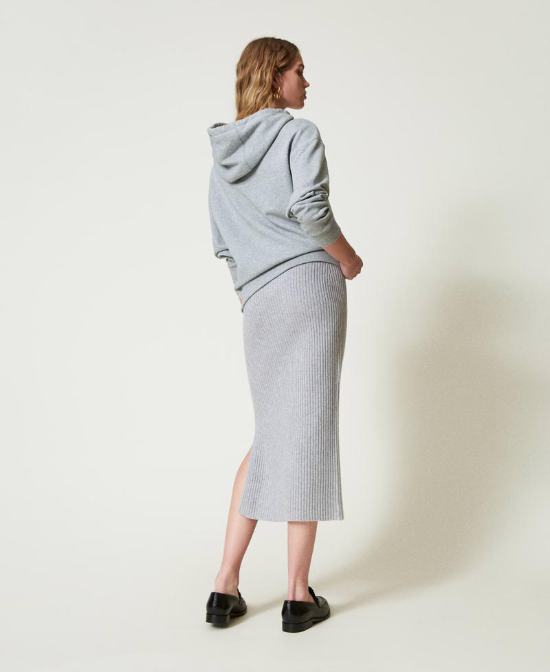 Scee by twin set Gonna longuette in maglia misto lana e lurex Prezzo Ridotto