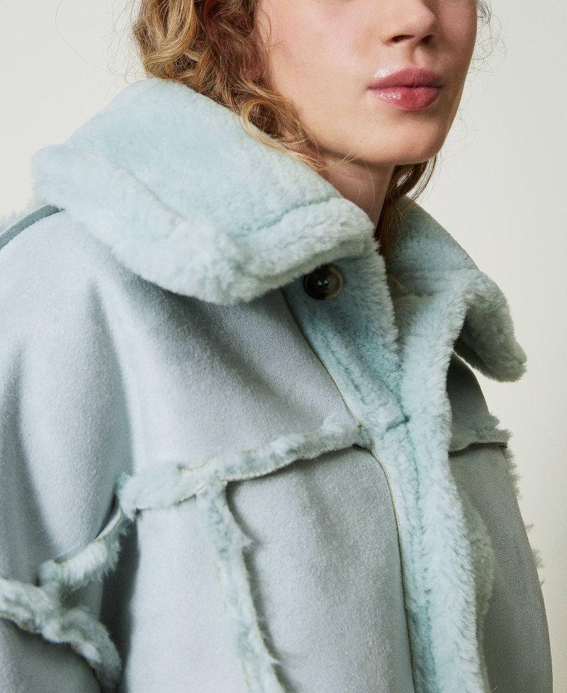 Scee by twin set Giacca reversibile con faux fur Convenienza