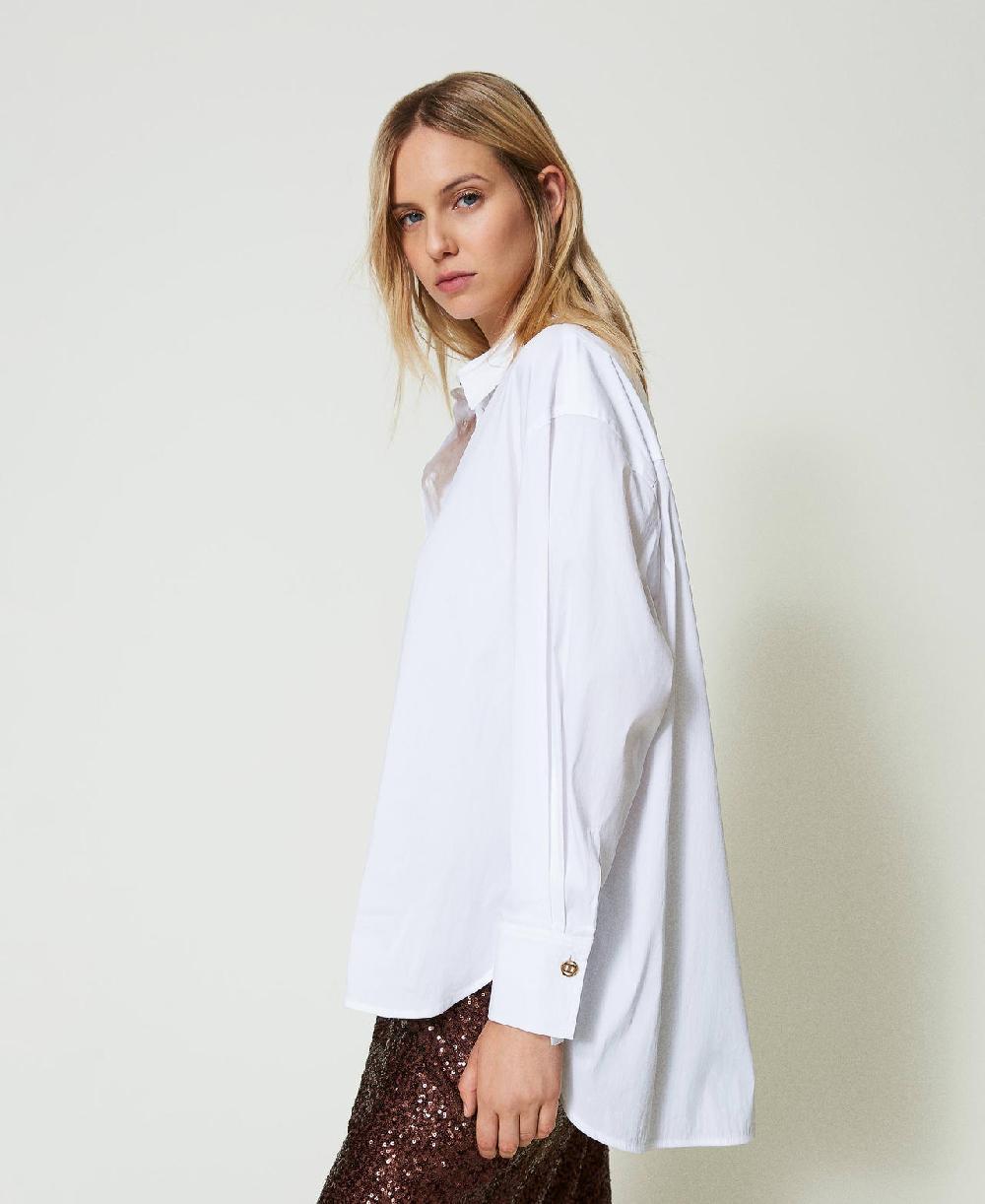 Scee by twin set Blusa a polo in popeline Presa