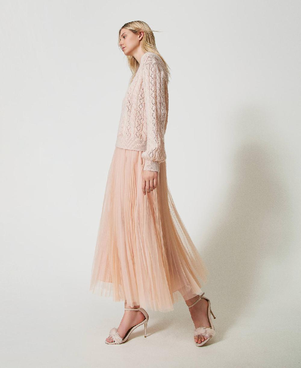 Scee by twin set Gonna lunga in tulle plissé Hotsell