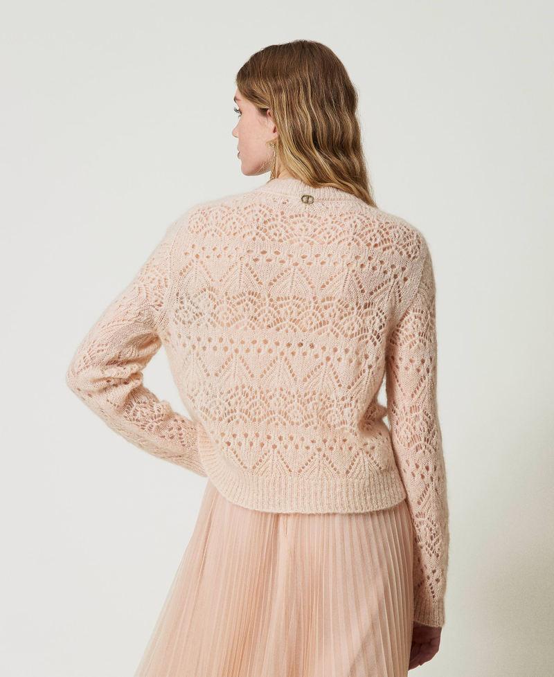 Scee by twin set Maglia in misto mohair mix di punti Saldi Di Fabbrica